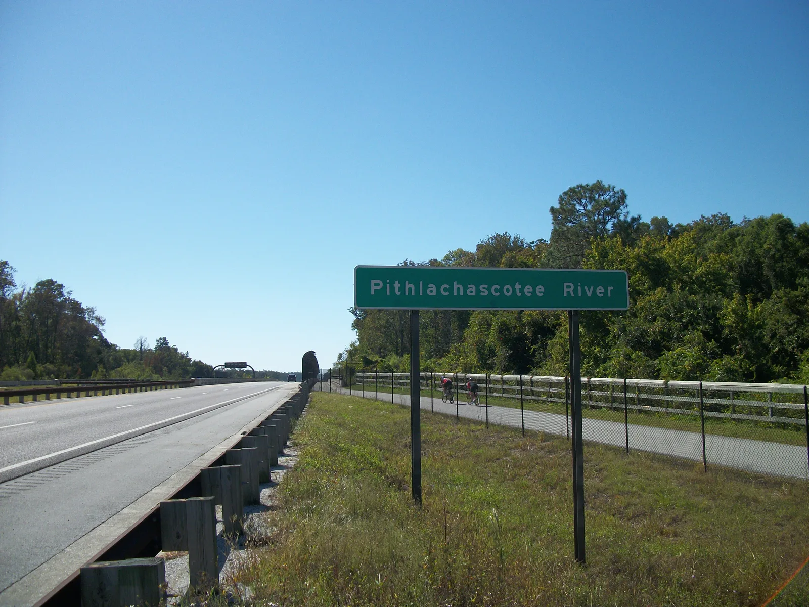 Suncoast Parkway trail corridor near SR 54 access from Heritage Lakes New Port Richey Florida